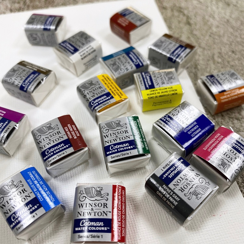 Winsor & Newton 溫莎牛頓 學生級塊狀水彩 1/2塊
