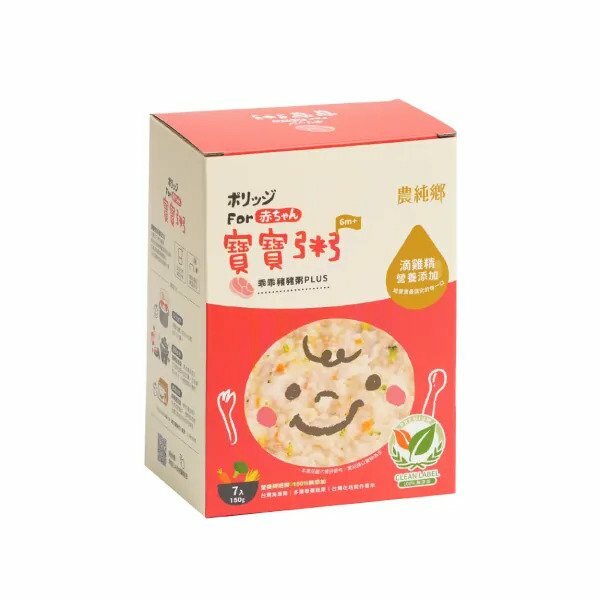 Nong Chun Xiang-Baby Congee PLUS (Pork) 150gx7pcs 6M+