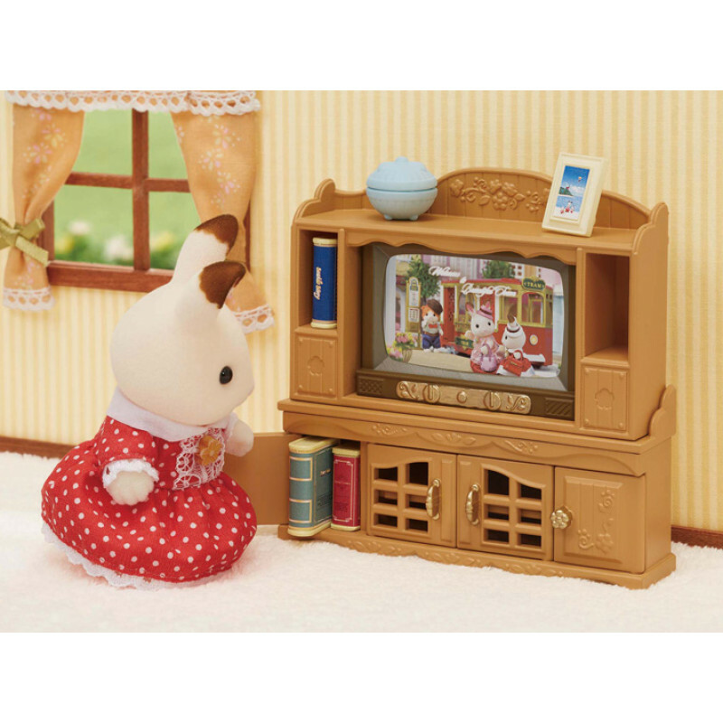 Sylvanian Families 森林家族 森林家族電視櫥櫃套裝(新版)