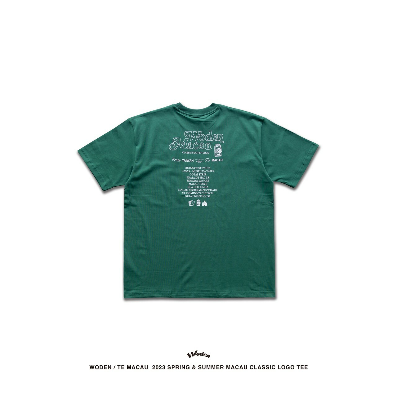 WODEN / TE Macau  2023 Spring & Summer 062 Macau Classic LOGO tee 綠色款