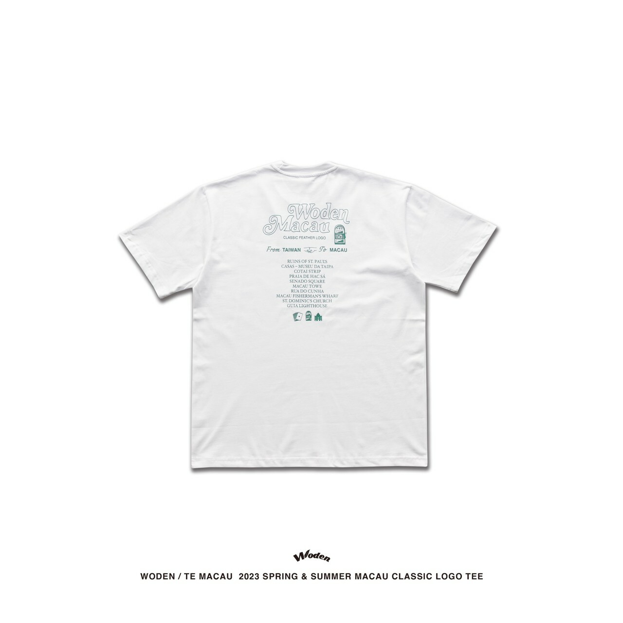 WODEN / TE Macau  2023 Spring & Summer 062 Macau Classic LOGO tee 白色款