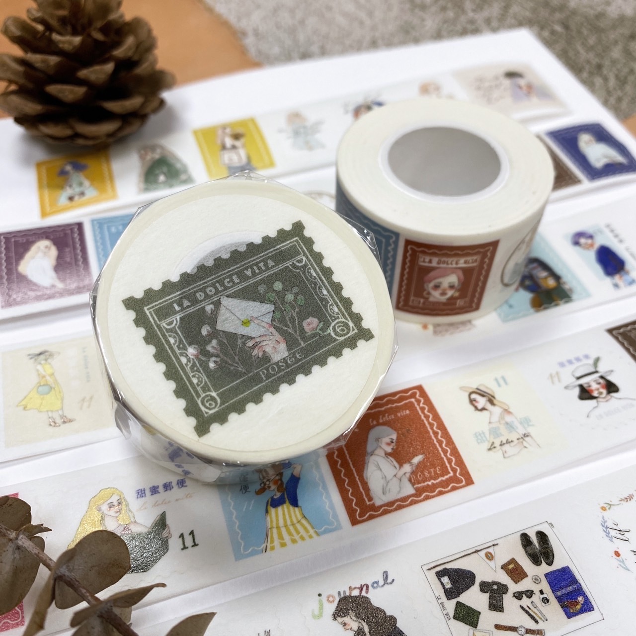 甜蜜生活 甜蜜郵便 附離型紙 割型 紙膠帶
