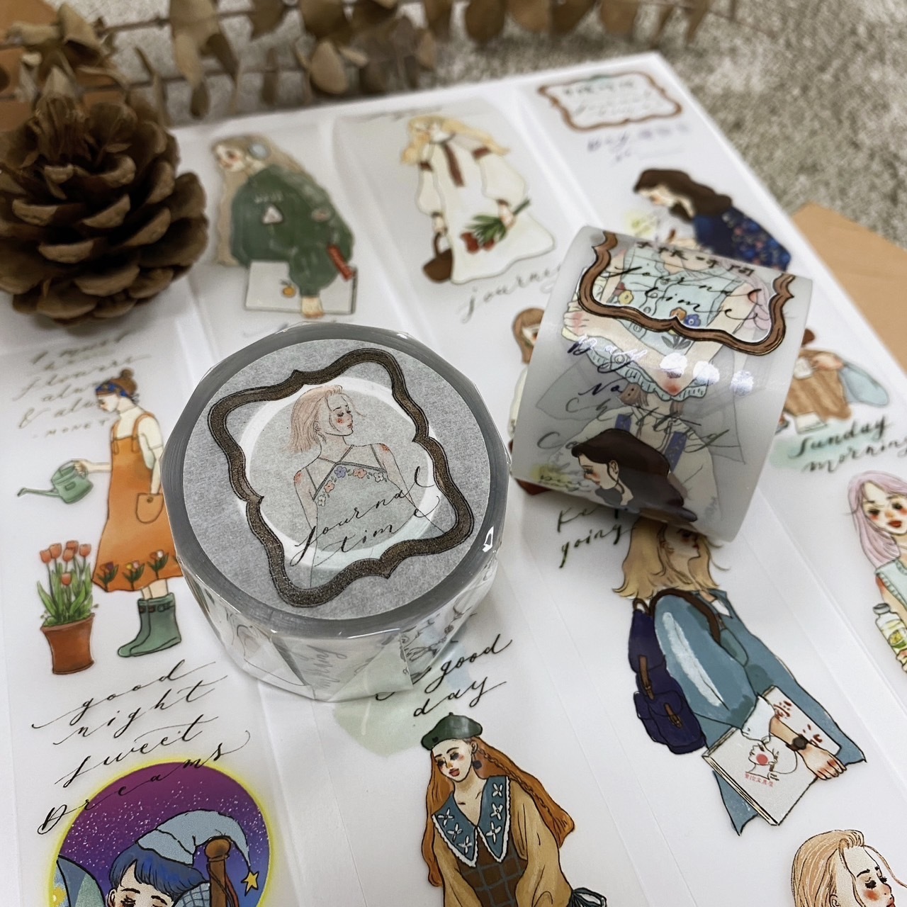 甜蜜生活 手帳時間 PET附離型紙紙膠帶