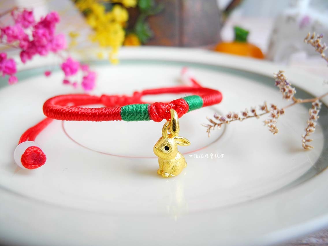 小萌兔 中國繩金手鍊