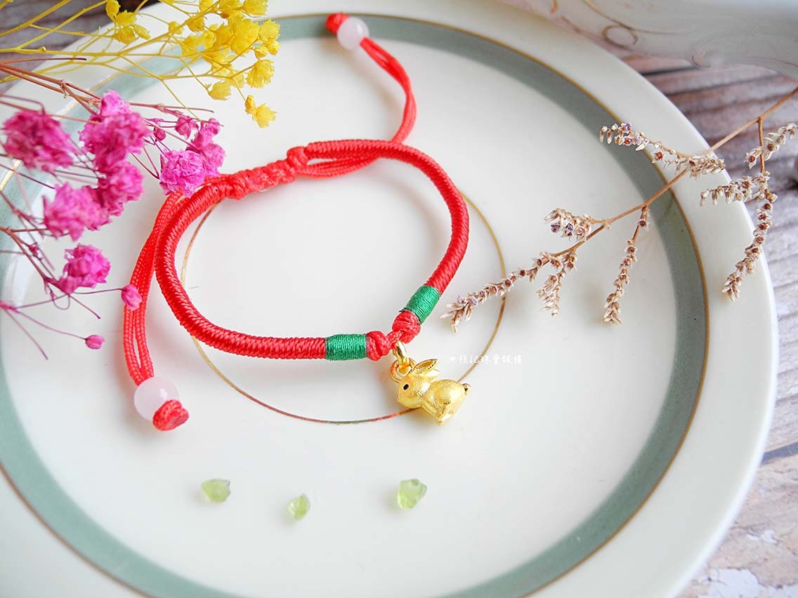 小萌兔 中國繩金手鍊