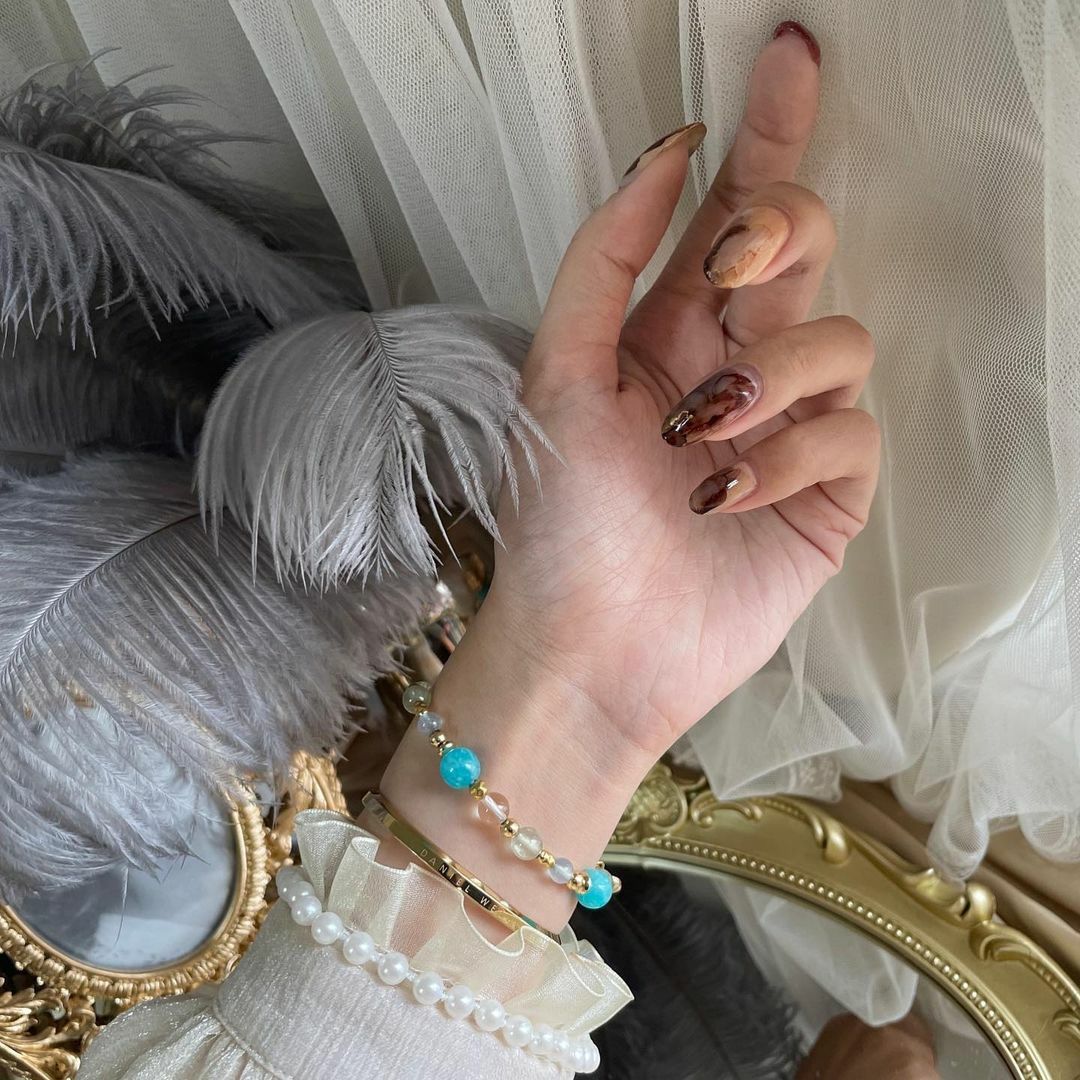 ☽◌*海鹽／高品天河石．淺海藍寶．葡萄石