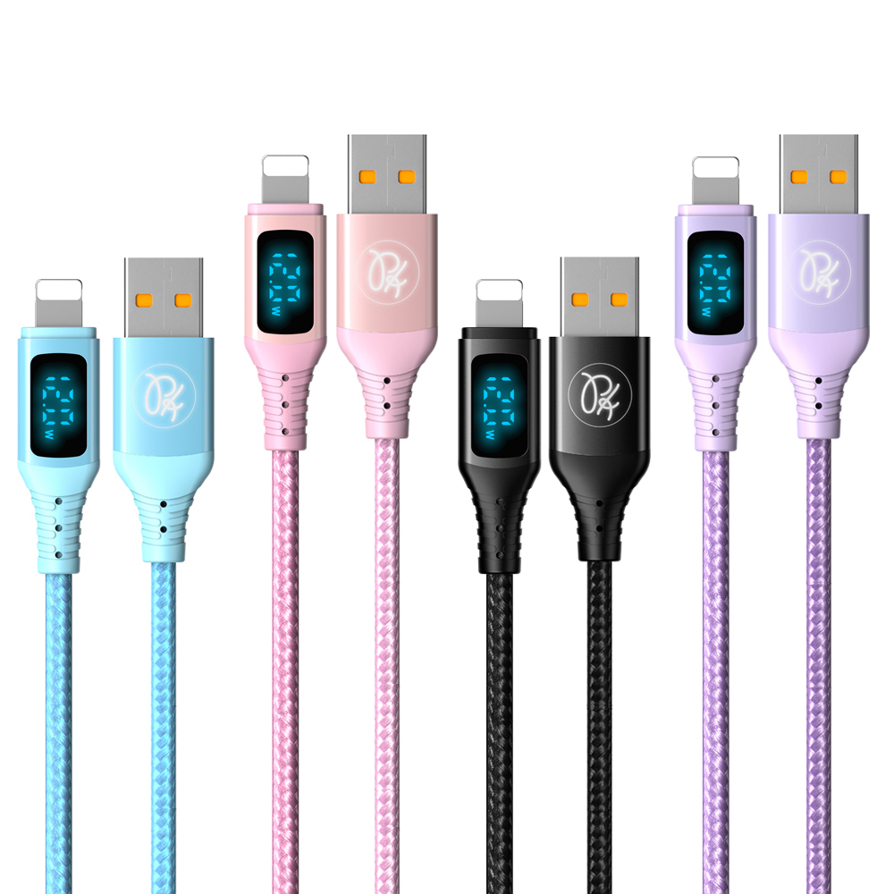 PICKOGEN 皮克全 Lightning/iPhone充電線傳輸線快充線 VAW數顯 維納斯 1.8M