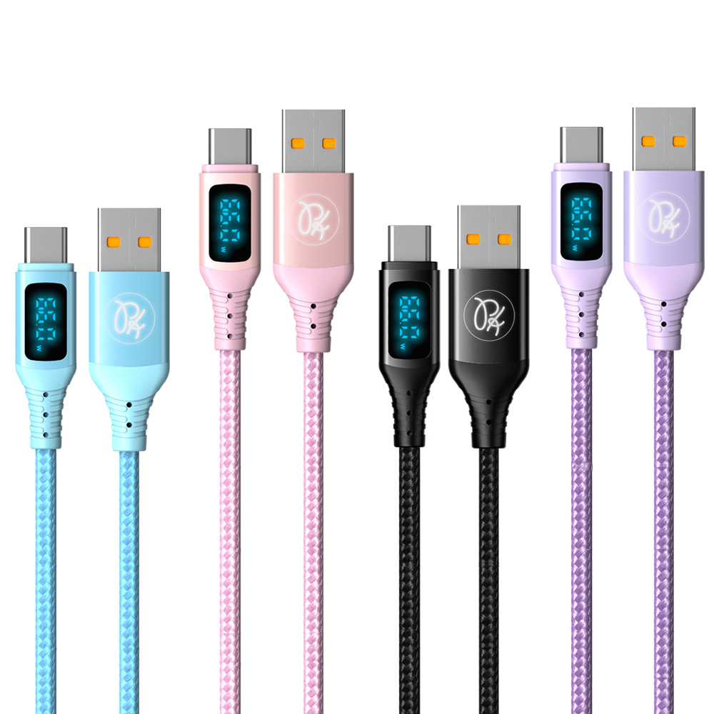 PICKOGEN 皮克全 Type-C充電線傳輸線快充線閃充線 VAW數顯 QC4.0 維納斯 1.8M