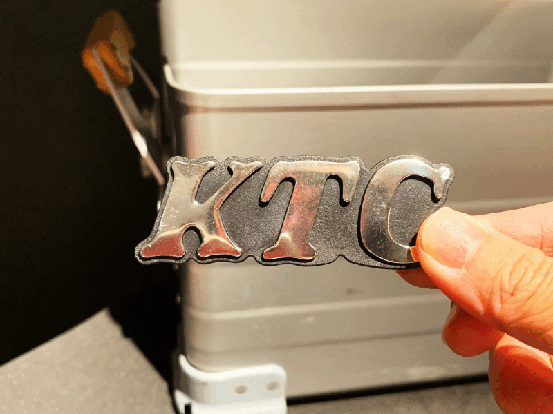 KTC Logo裝飾徽章 (附背膠)