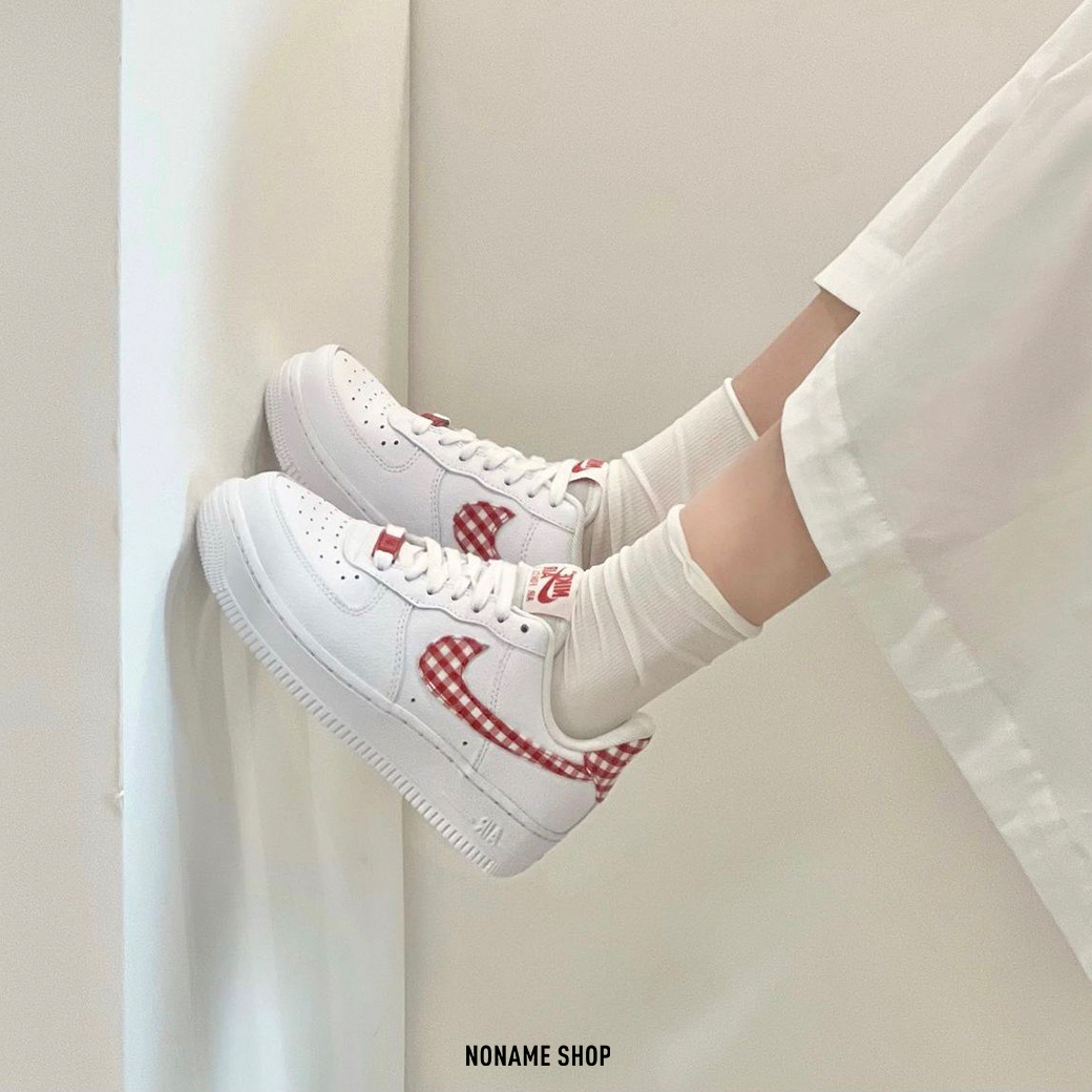 NIKE AIR FORCE 1 LOW AF1 紅藍格紋 兩色 (女款)