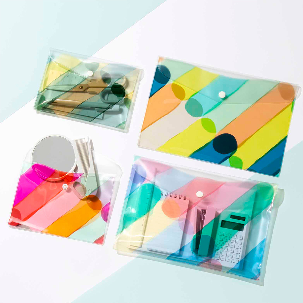 透明果凍資料夾 AIUEO JUICE【M】-日本IROHA選物