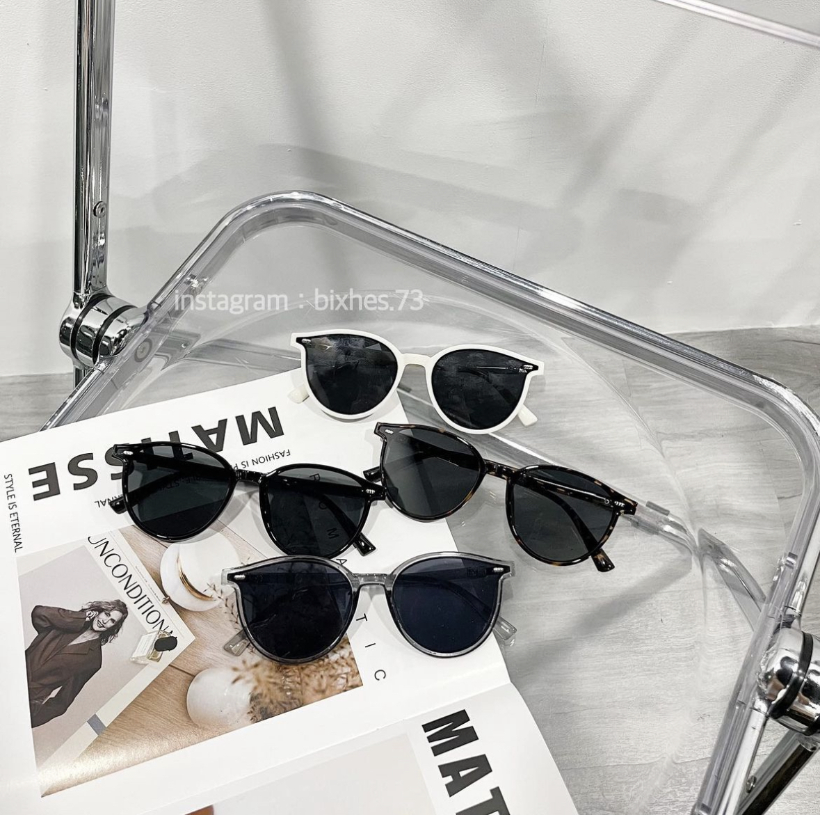 膠框圓墨鏡(J00016)