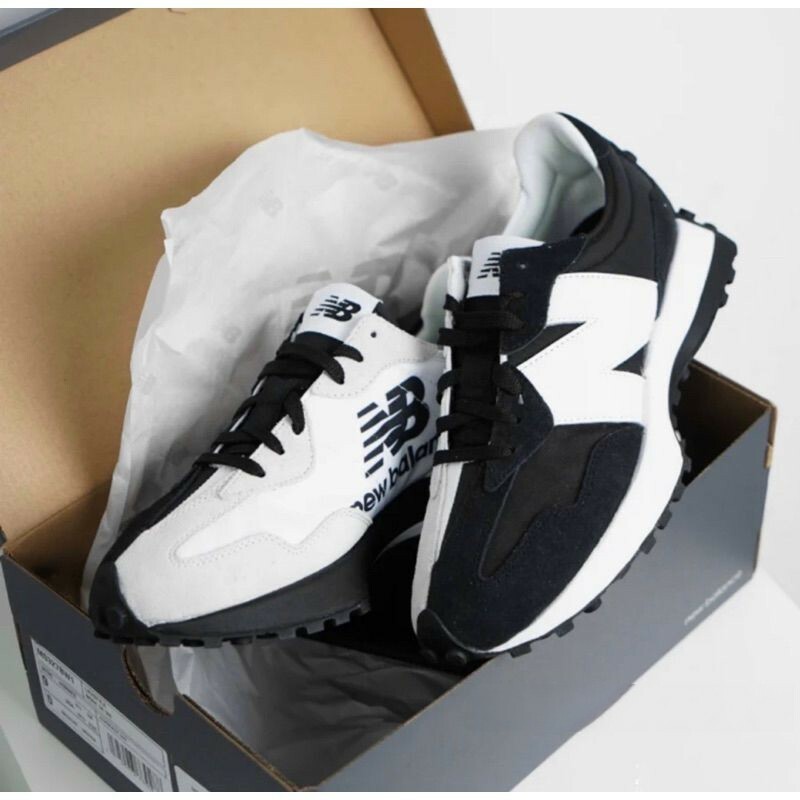 ［hao nice]New Balance 327 黑白鴛鴦雙面太極 休閒復古 老爹運動鞋 休閒鞋 運動鞋