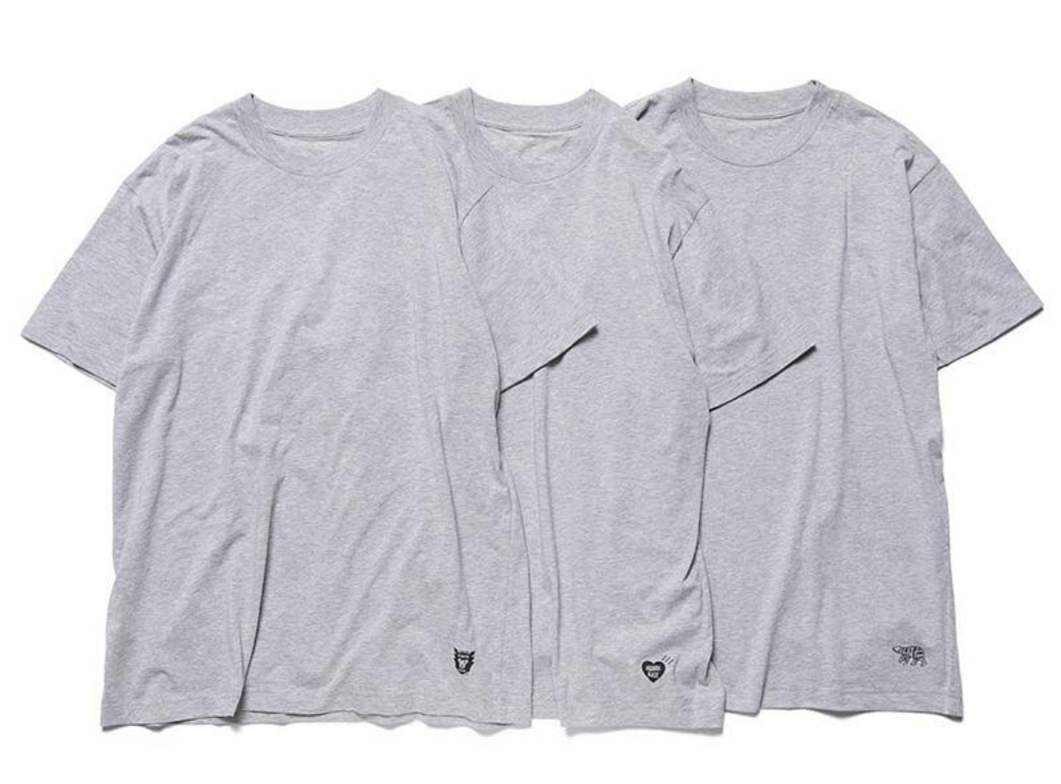 Human Made 3 Logo T-shirt Pack