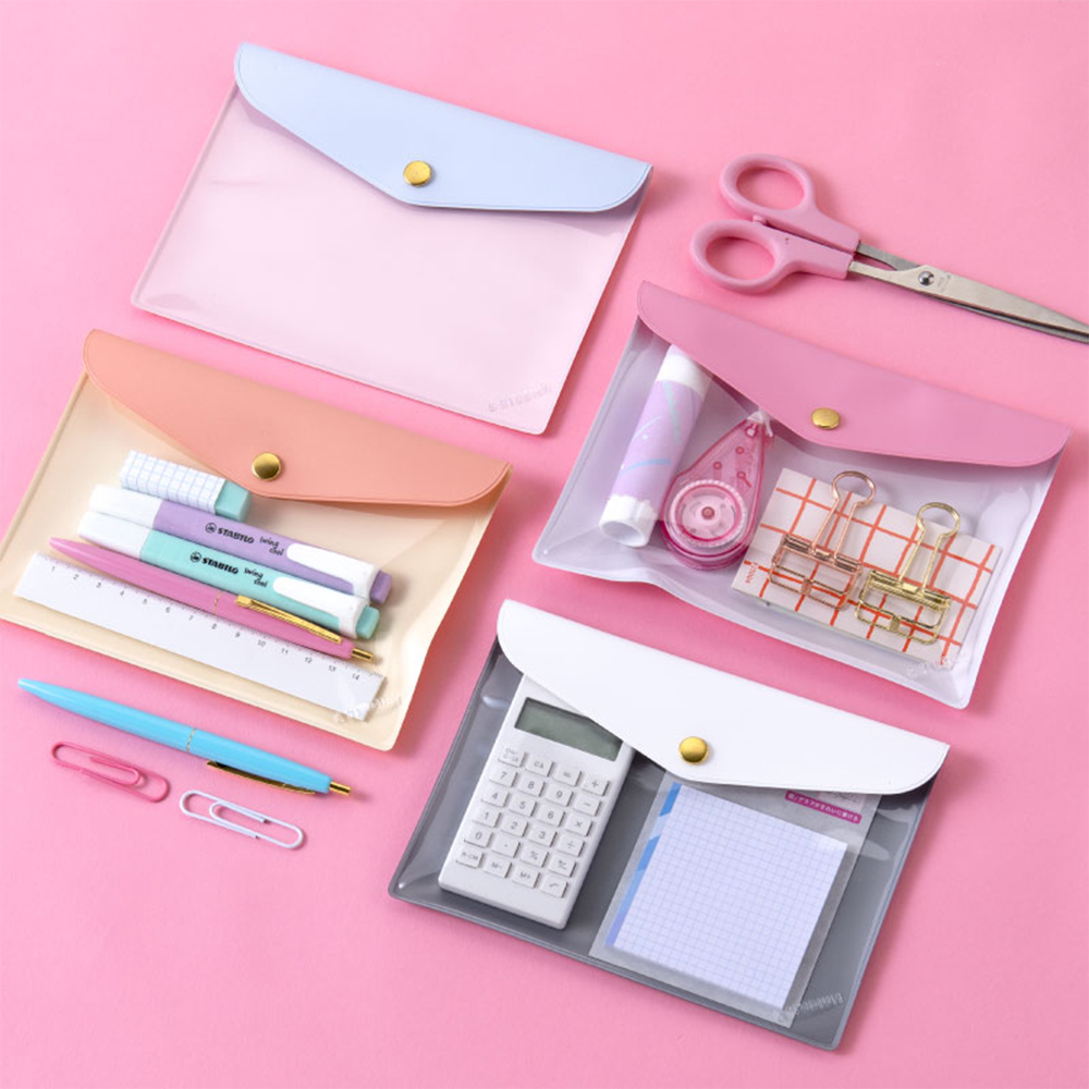 透亮金扣資料袋 AIUEO【S】-日本IROHA選物