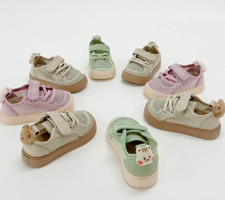 Dot to Dot 玩偶人物系列-果凍膠軟底網格休閒鞋