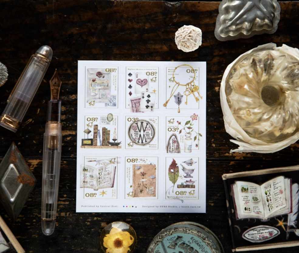 OURS | 植物學家的書桌 郵票貼紙