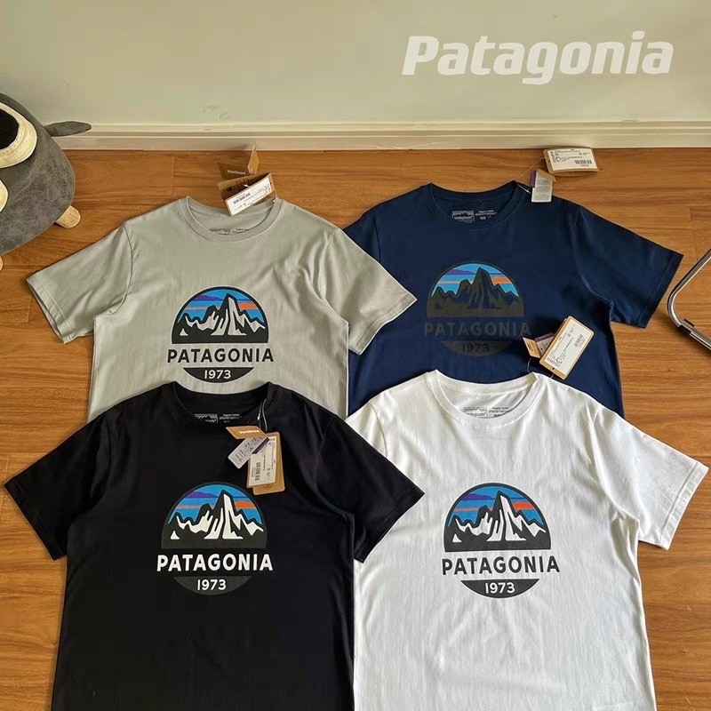 涼薄款PATAGONIA胸前山脈⛰️T恤 1973 Patagonia短袖T恤