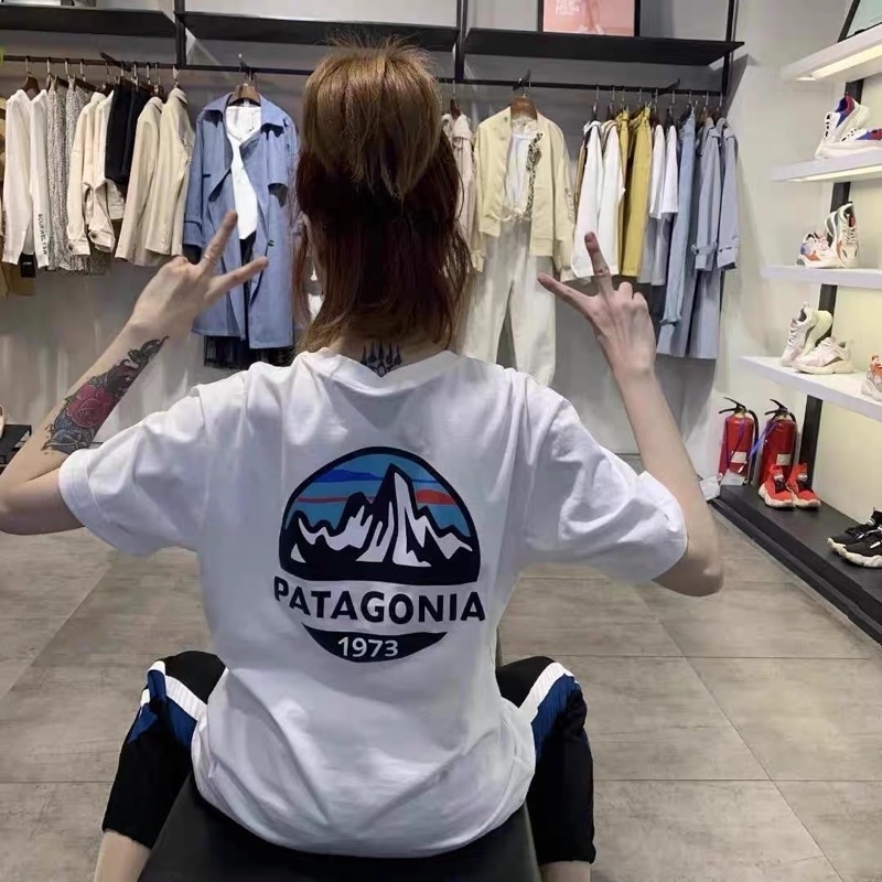 涼薄款PATAGONIA胸前山脈⛰️T恤 1973 Patagonia短袖T恤