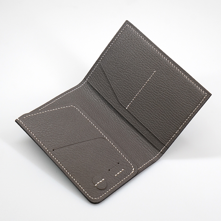 Passport Holder【 Smoky Dark Grey 】Italian Goatskin Small Accessories