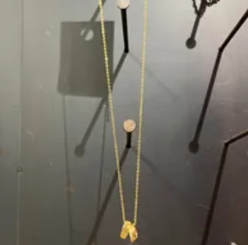 [S] NYU.NYU MULTI RINGS NECKLACE,GOLD, SNN189 (SNN189)