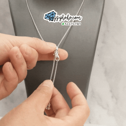 18K White Gold 0.22ct Diamond Necklace