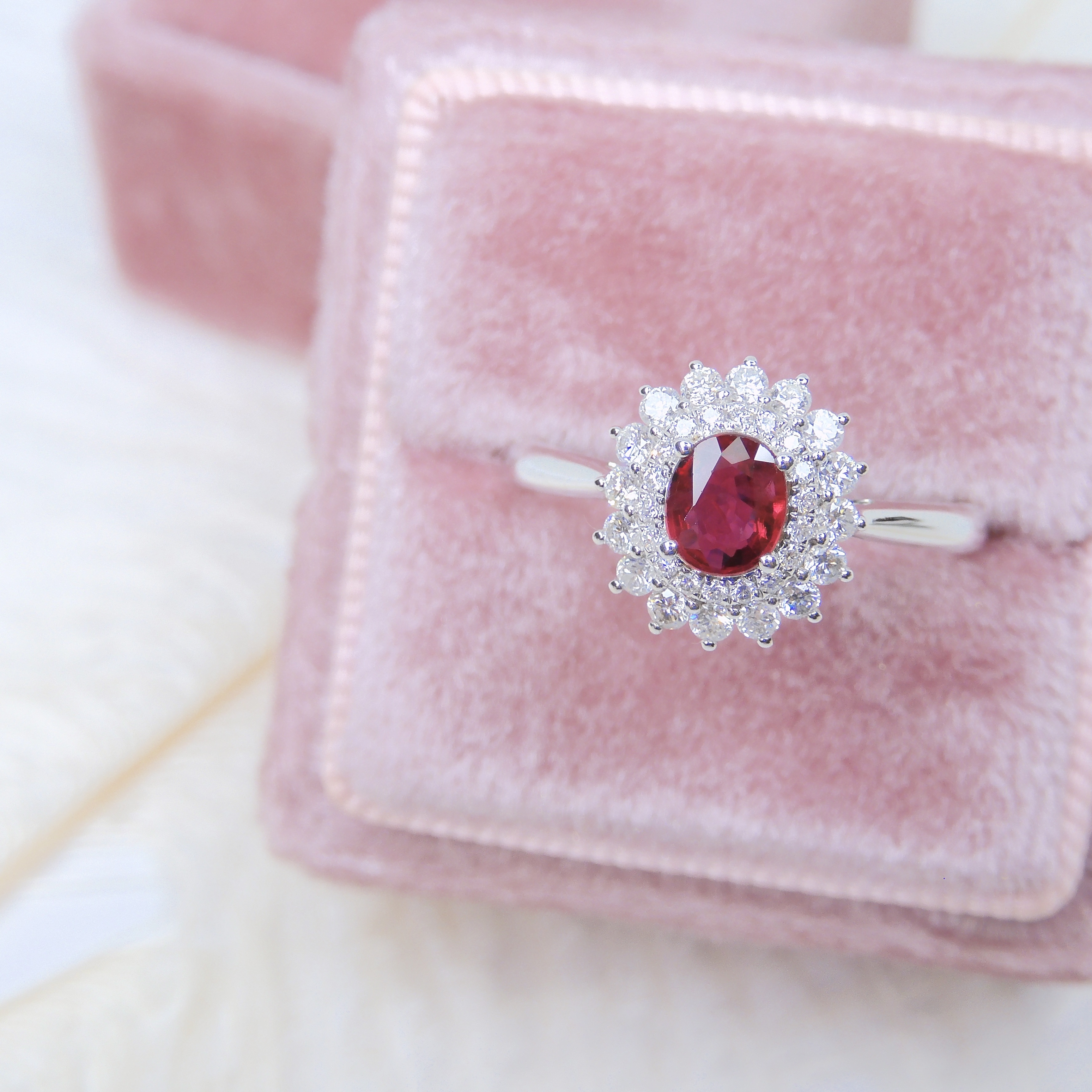 18K金 0.44ct 紅寶石戒指 (配國際證書)