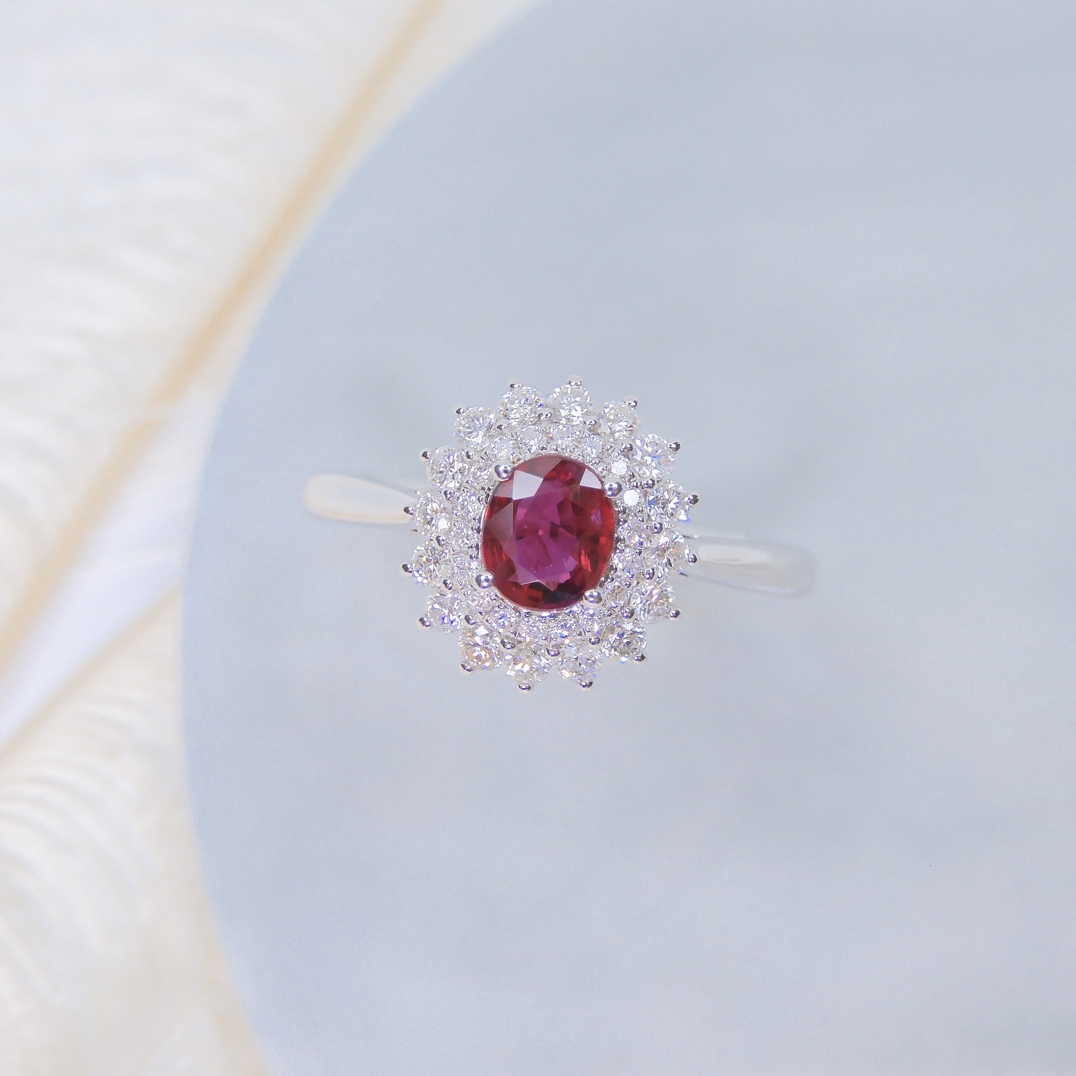 18K金 0.44ct 紅寶石戒指 (配國際證書)