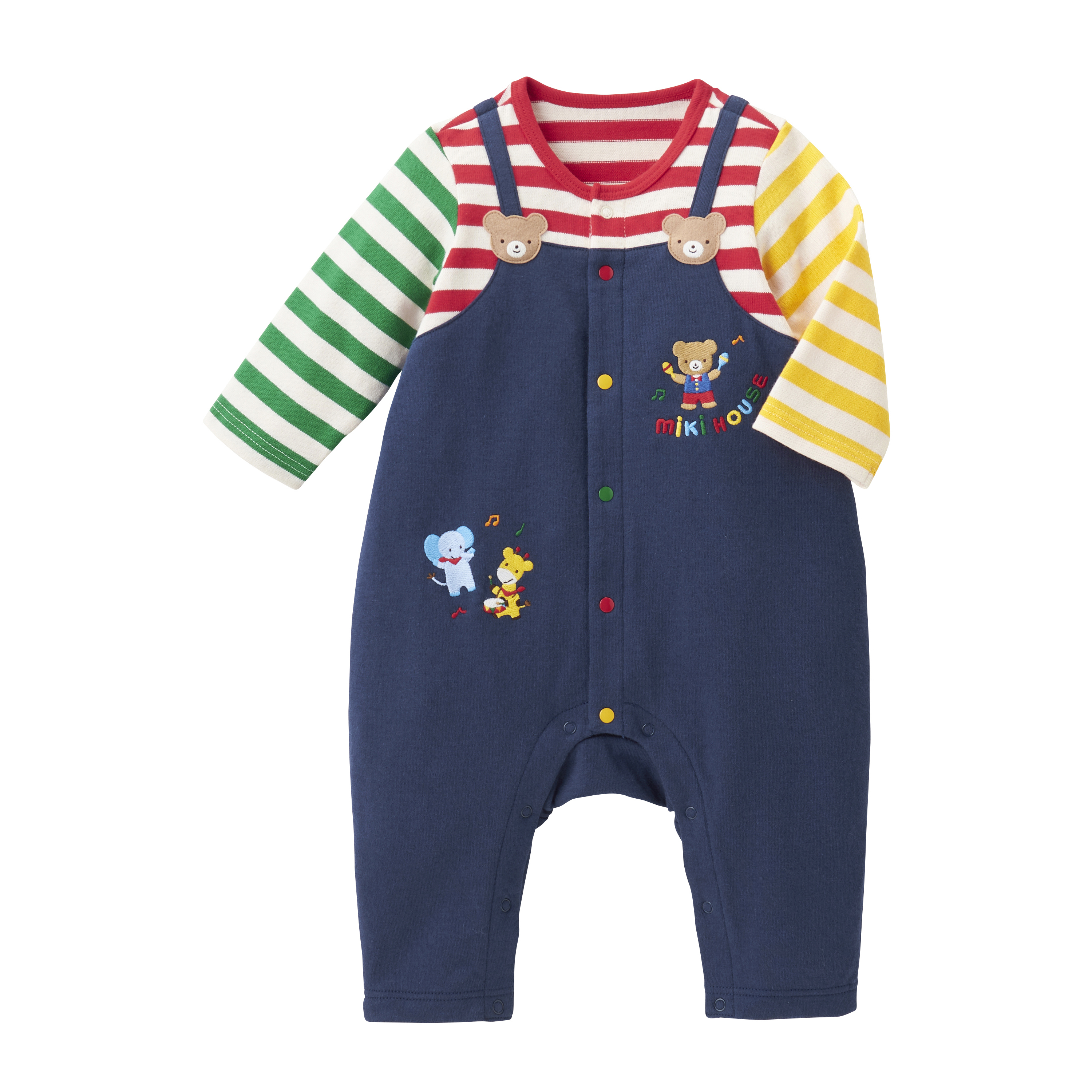 彩色條紋連體服