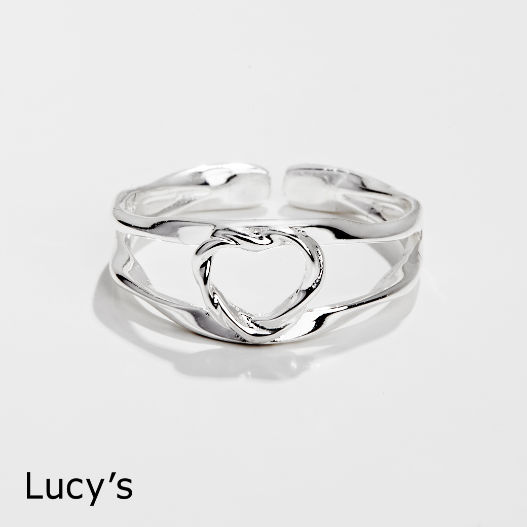 925純銀 獨心 開口戒 (108473)