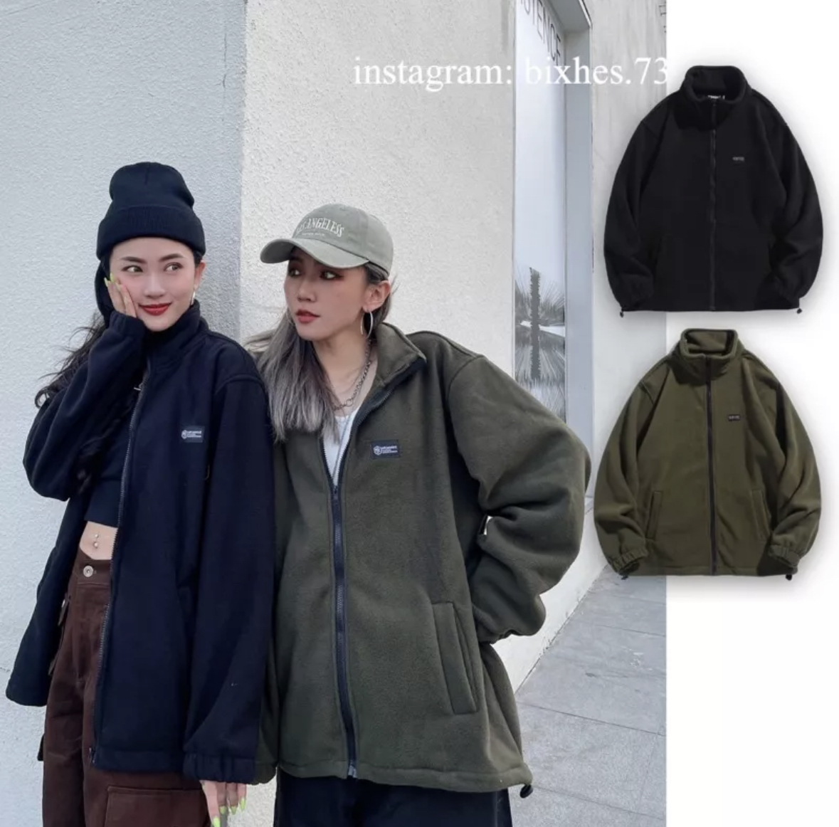 翻領黑標搖粒絨外套(F00015)