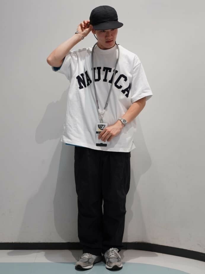 【代購】NAUTICA 經典 刺繡大LOGO  日本線  🇯🇵  六色 男女同款  白色 淺灰 黑色 芥末黃 綠色 海藍