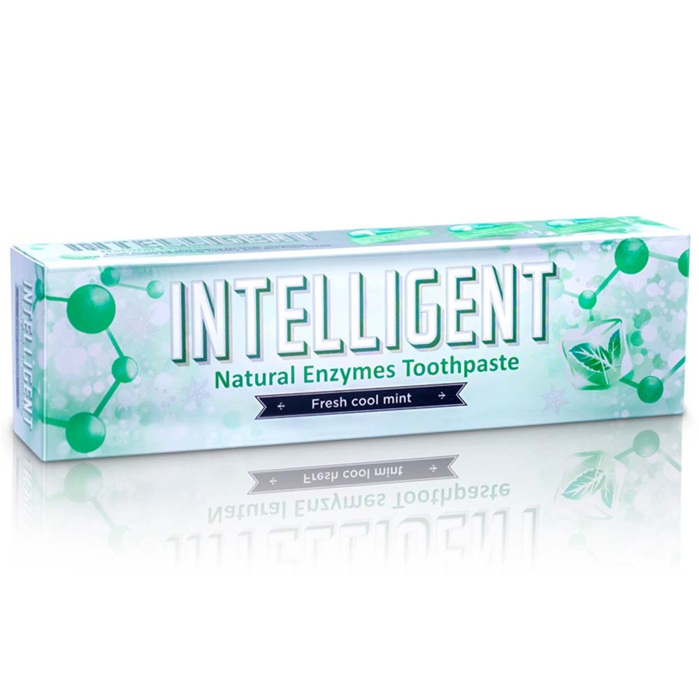 INTELLIGENT 因特力淨成人酵素牙膏 80g【冰晶薄荷】