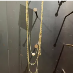 [S] NYU.NYU MULTI LAYER PEARL NECKLACE,GOLD,, SNN196 (SNN196)