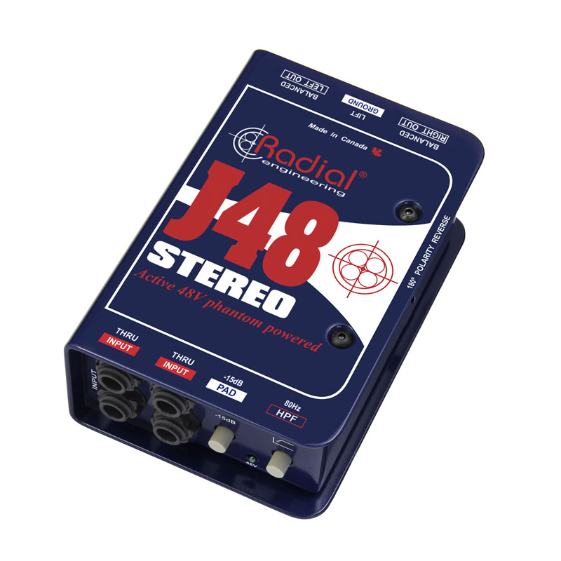 Radial Radial J48 Stereo active DI 雙聲道 主動式DI盒 第 2 張圖片｜三峽鍵盤 / 鋼琴