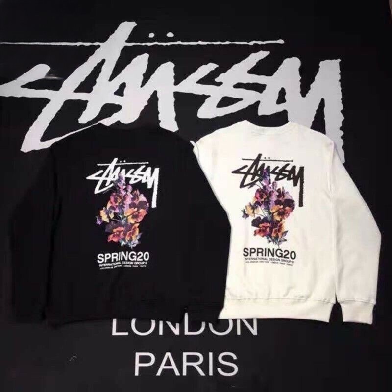 Stussy Bouquet Tee 20ss新款花卉巡遊經典長袖T