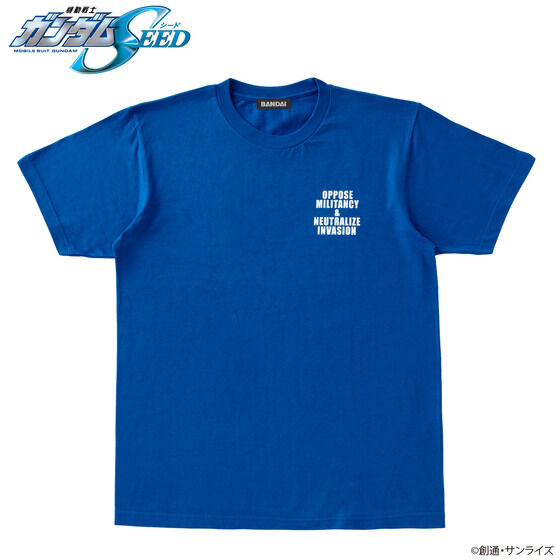 Pbandai 預訂2023/9月 機動戦士ガンダムSEED マーク ベーシックライン Tシャツ 地球連合軍モデル Tee