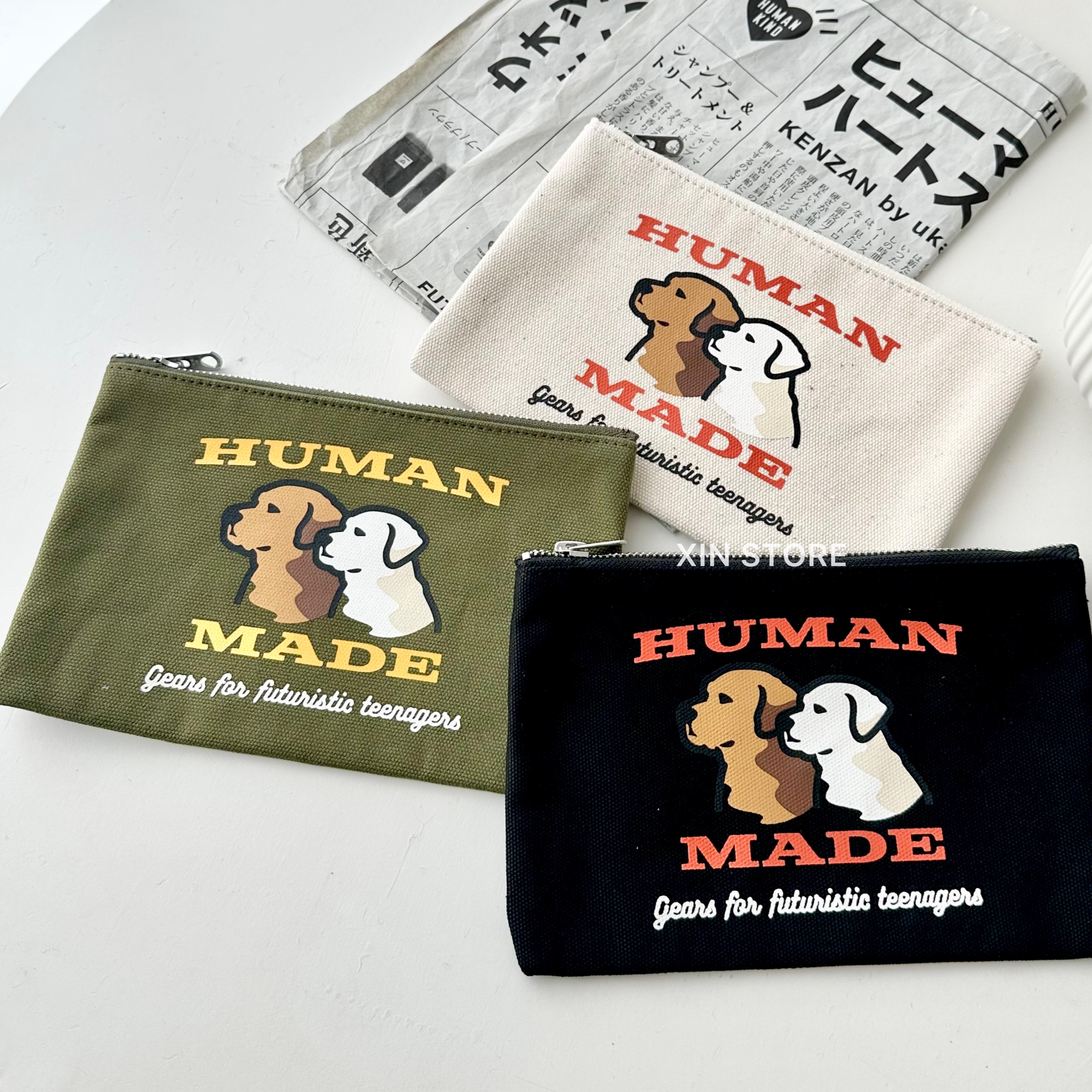 【現貨】Human Made 日本限定 Card Case 帆布 拉不拉多 狗狗 零錢包 卡夾包 中 小