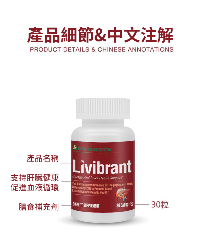 【 Spruce Nutrition 】Pomella® 專利健肝配方 血紅素膠囊｜30 粒裝（美國原裝行貨）