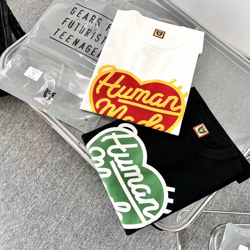 HUMAN MADE HEART T-SHIRT 草寫字母愛心 短袖 短T