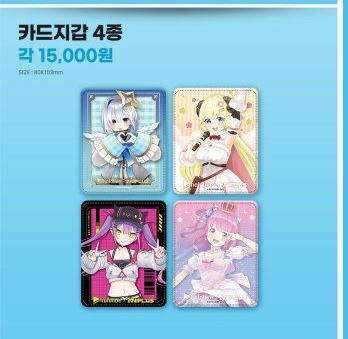 「第3團」「官方代購」Hololive 四期生 x ANIPLUS コラボカフェ 韓國Cafe 場販周邊 （天音かなた💫/角巻わため🐏/常闇トワ👾/姫森ルーナ🍬）#8 卡片錢包 Towa Luna Watame