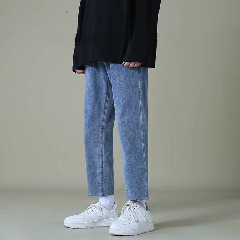 韓國Nas品牌 牛仔寬褲 寬鬆牛仔休閒長褲