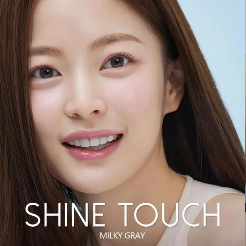 [月拋] O-LENS Shine Touch Milky Gray 月拋彩妝隱形眼鏡｜每盒2片