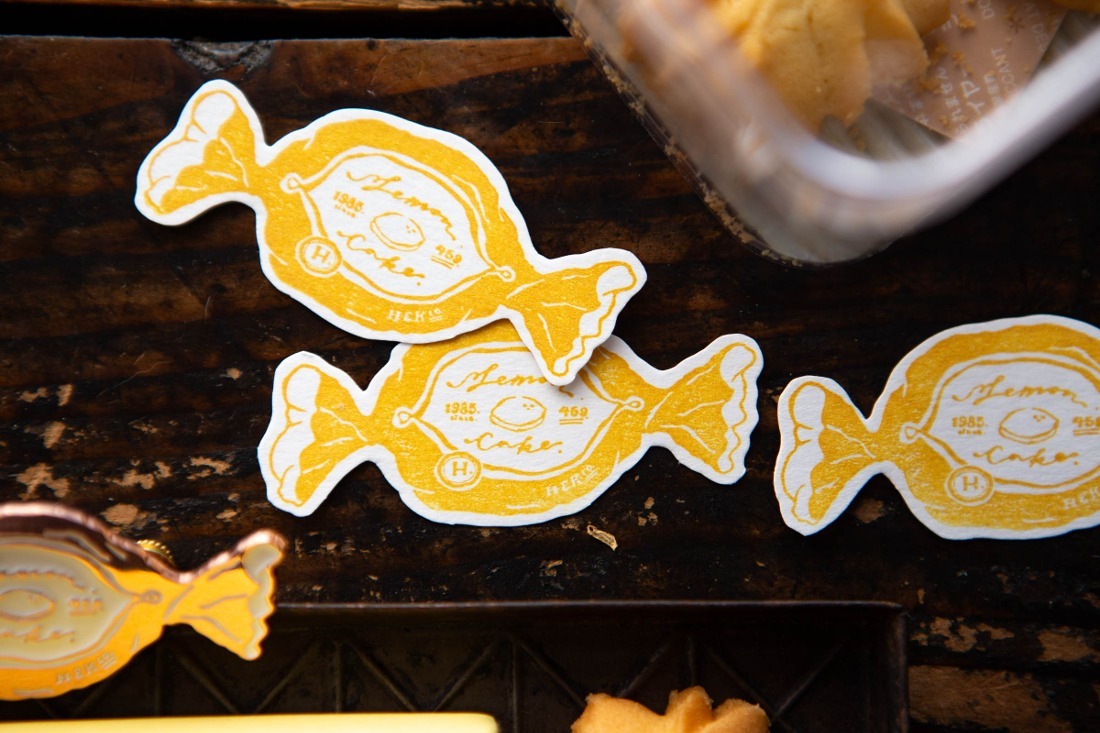 OURS HOPE NEW LEMON CAKE RUBBER STAMP