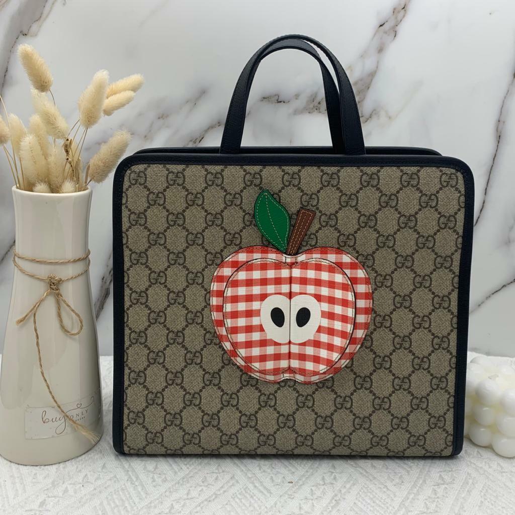 Gucci children's tote bag with apple