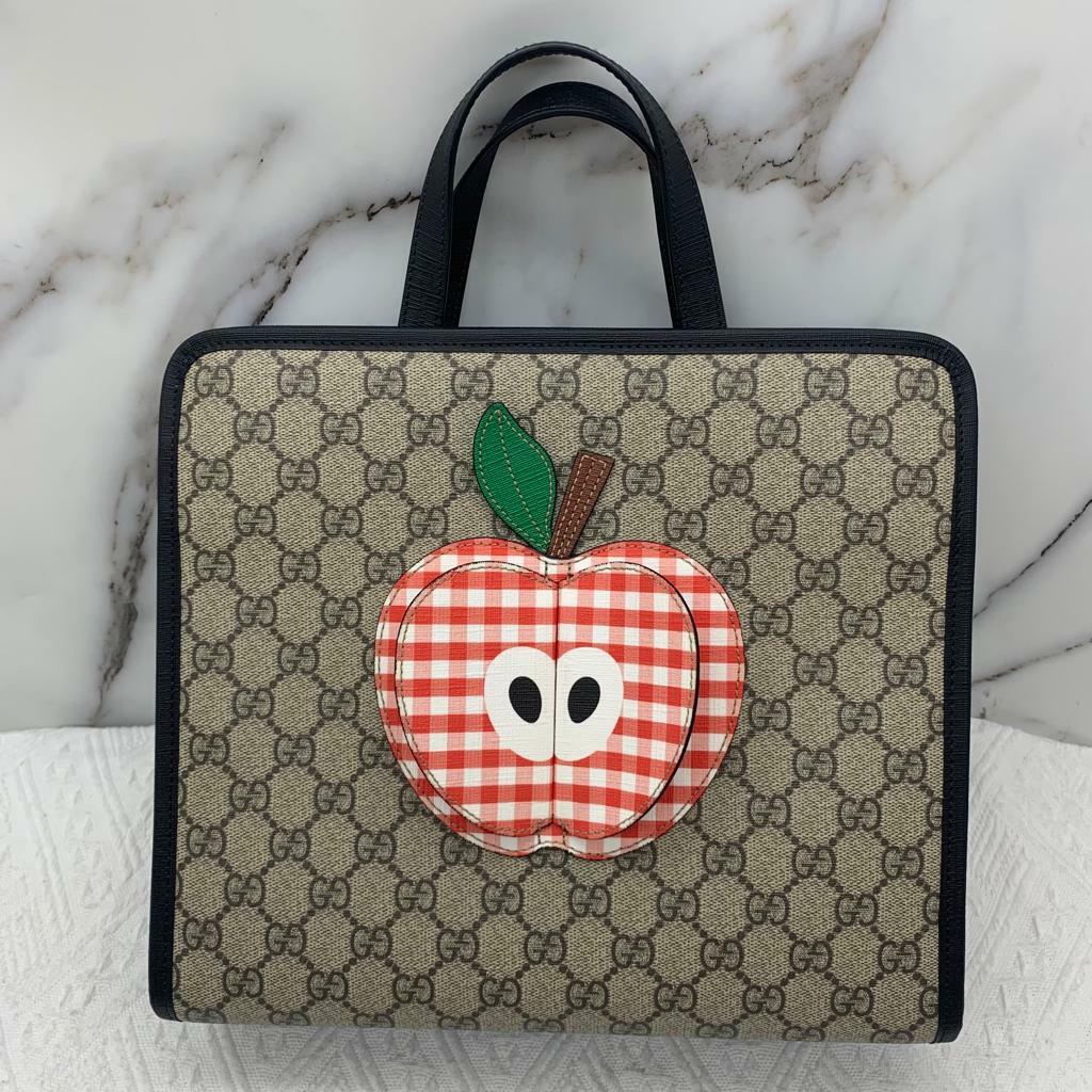 Gucci children's tote bag with apple