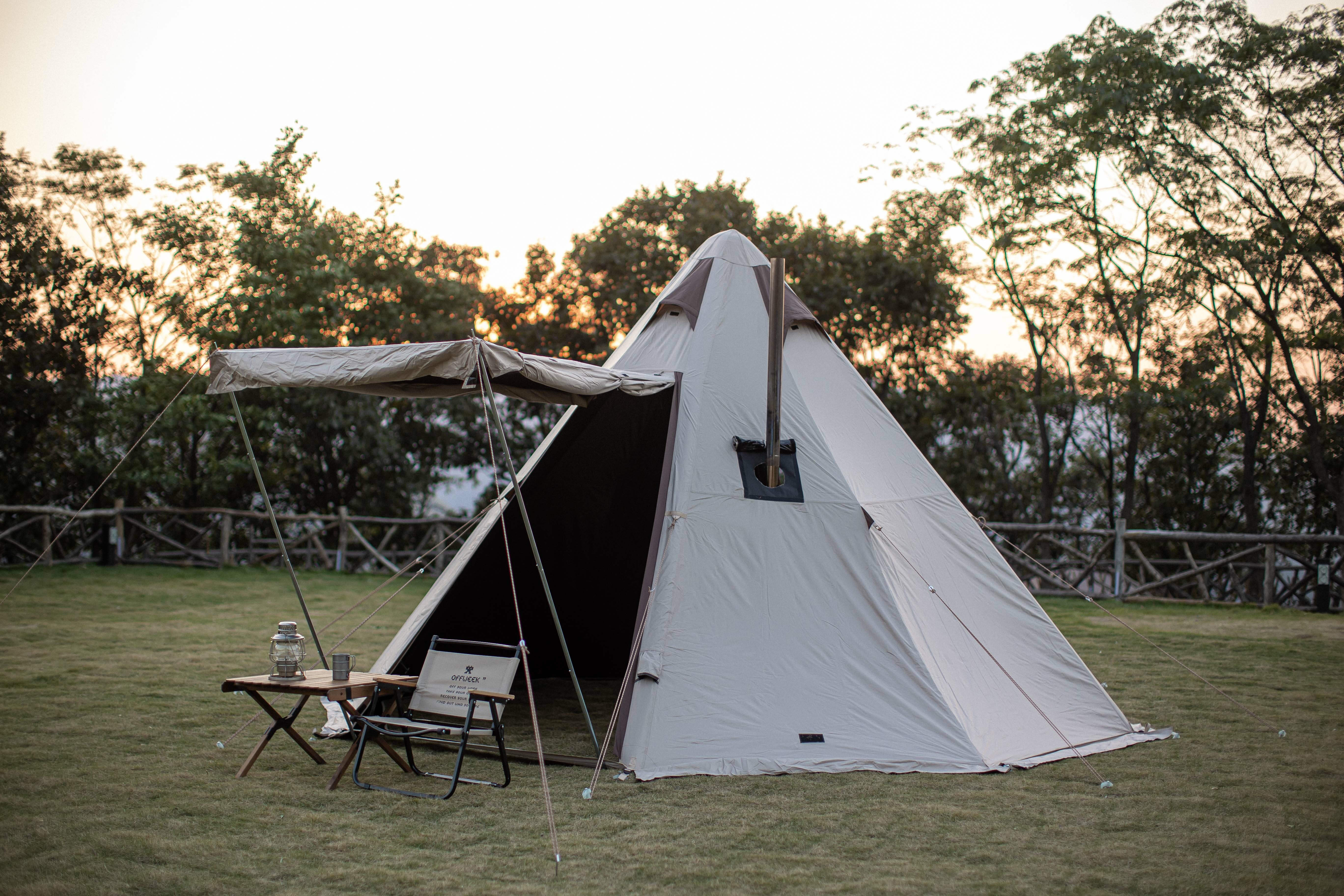 【OFFWEEK】黑膠充氣金字塔帳篷