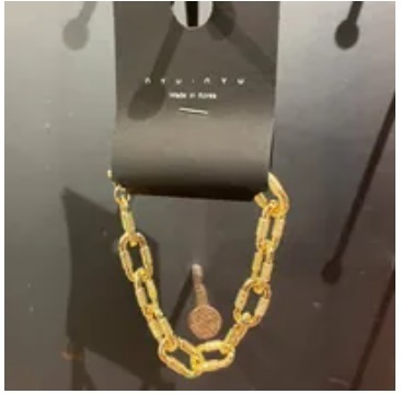 [S] NYU.NYU VINTAGE RETRO CHAIN BRACELET,GOLD, SNN209 (SNN209)