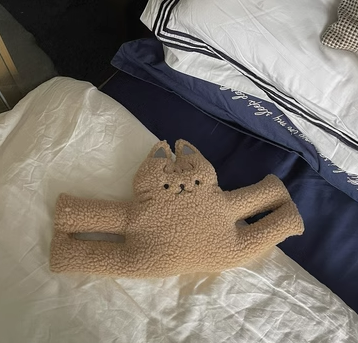 《2815》毛茸茸兔熊防夾手門檔