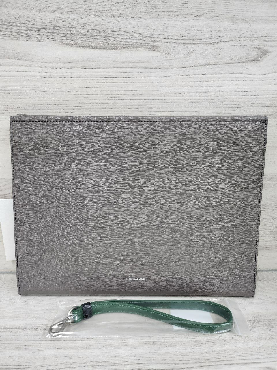 [S] FIND KAPOOR CLUTCH 32 SAFFIANO SET,GRAY, 8809673272934 PWP (SFK13)
